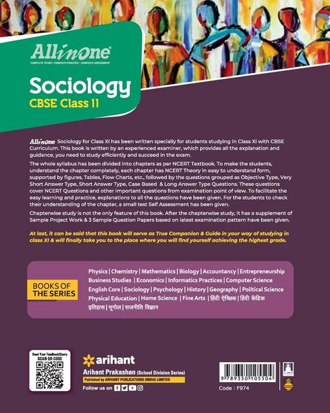 Produktbild: All In One Class 11th Sociology for CBSE Exam 2024