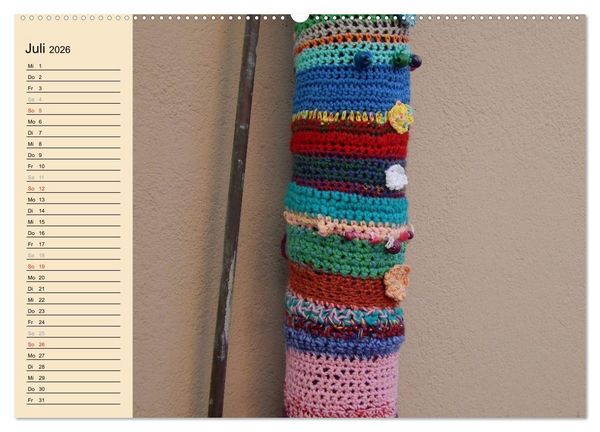 Produktbild: Urban Knitting L&uuml;neburg (hochwertiger Premium Wandkalender 2026 DIN A2 quer), Kunstdruck in Hochglanz
