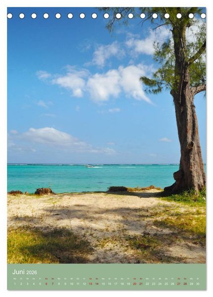 Produktbild: Erlebe mit mir das Inselparadies Mauritius (Tischkalender 2026 DIN A5 hoch), CALVENDO Monatskalender