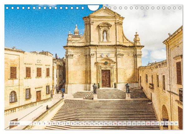 Produktbild: Malta, Comino & Gozo (Wandkalender 2026 DIN A4 quer), CALVENDO Monatskalender