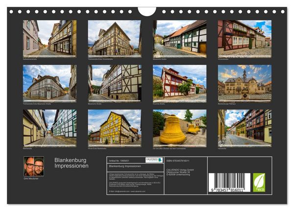Produktbild: Blankenburg Impressionen (Wandkalender 2026 DIN A4 quer), CALVENDO Monatskalender