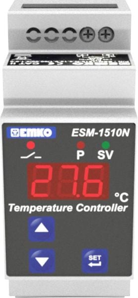 Emko ESM-1510-N.5.11.0.1/00.00/2.0.0.0 2-Punkt-Regler Temperaturregler Pt100 -50 bis 400 °C Relais 5 A (L x B x H) 62 x 
