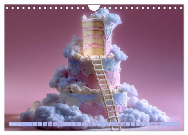 Produktbild: Sweet Wonders. Fantastische Tortenkreationen (Wandkalender 2026 DIN A4 quer), CALVENDO Monatskalender