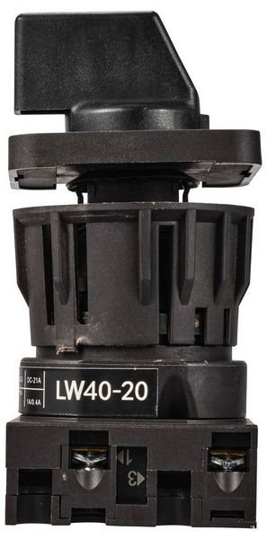 Produktbild: TRU COMPONENTS TC-LW40-20 C02/1C48I Nockenschalter 20A 690V 1 x 90&deg; Schwarz, Grau 1St.