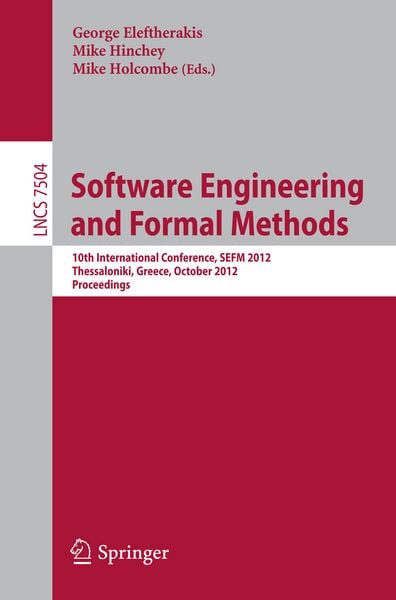 Produktbild: Software Engineering and Formal Methods