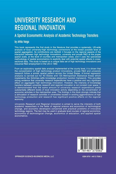 Produktbild: University Research and Regional Innovation