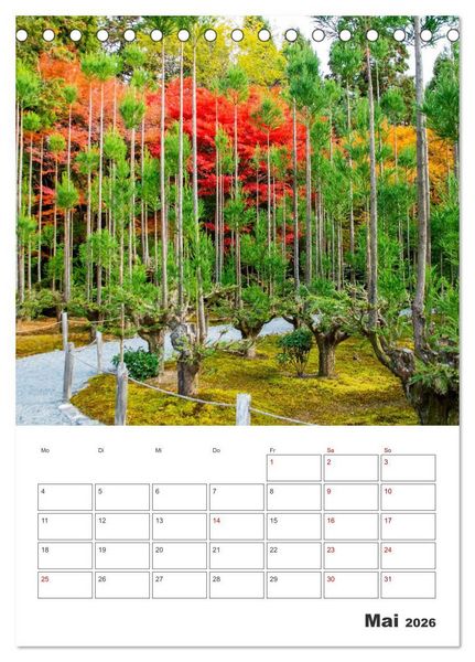 Produktbild: Eine Rundreise - Japan (Tischkalender 2026 DIN A5 hoch), CALVENDO Monatskalender