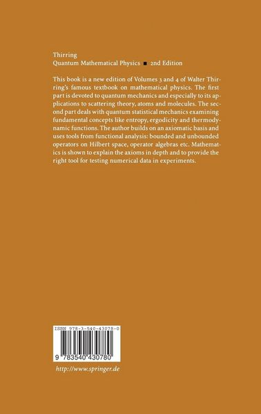 Produktbild: Quantum Mathematical Physics