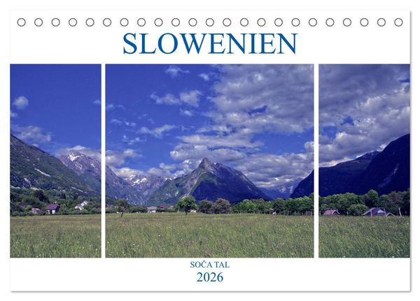Produktbild: Slowenien - Soca Tal (Tischkalender 2026 DIN A5 quer), CALVENDO Monatskalender
