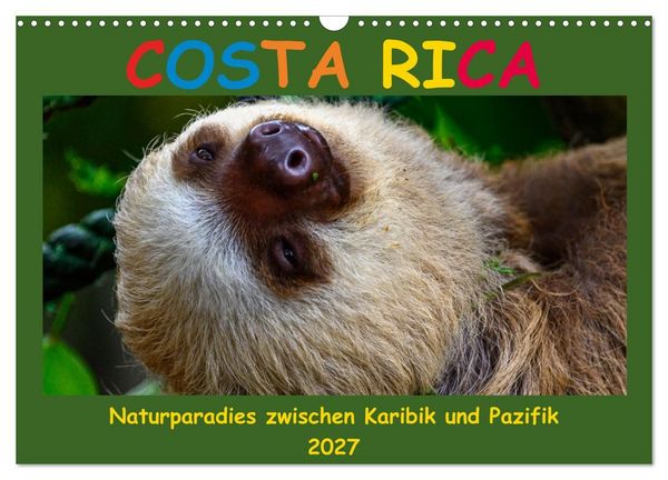 Produktbild: Costa Rica - Naturparadies zwischen Karibik und Pazifik (Wandkalender 2027 DIN A3 quer), CALVENDO Monatskalender