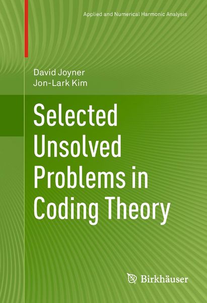 Produktbild: Selected Unsolved Problems in Coding Theory