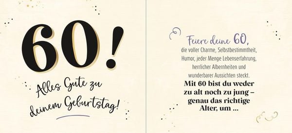 Produktbild: 60 - Genau das richtige Alter, um ...