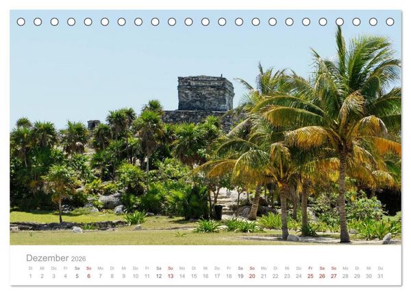 Produktbild: Tulum - Mexico (Tischkalender 2026 DIN A5 quer), CALVENDO Monatskalender