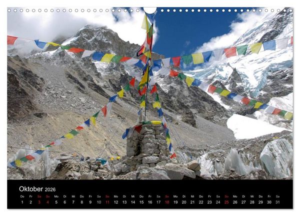 Produktbild: Majest&auml;tische Bergwelten - Der Everest Trek (Wandkalender 2026 DIN A3 quer), CALVENDO Monatskalender