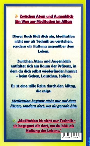 Produktbild: Zwischen Atem und Augenblick &ndash; Meditation als Kunst des Alltags