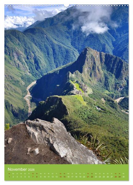 Produktbild: Erlebe mit mir Machu Picchu (hochwertiger Premium Wandkalender 2026 DIN A2 hoch), Kunstdruck in Hochglanz