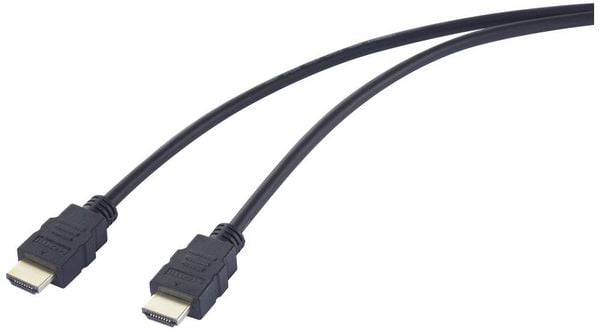 Produktbild: SpeaKa Professional HDMI Anschlusskabel HDMI-A Stecker, HDMI-A Stecker 3.00 m Schwarz SP-12816084 4K UHD HDMI-Kabel