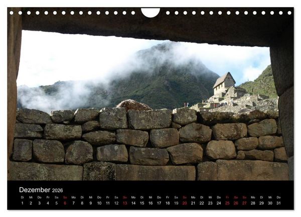 Produktbild: Machu Picchu - Die Stadt in den Wolken (Wandkalender 2026 DIN A4 quer), CALVENDO Monatskalender