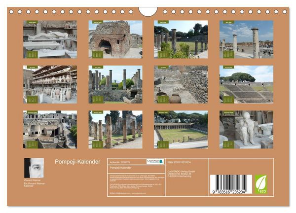 Produktbild: Pompeji-Kalender (Wandkalender 2026 DIN A4 quer), CALVENDO Monatskalender
