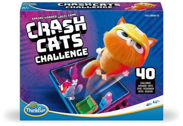 ThinkFun Crash Cats Challenge - Logikspiel ab 8 Jahre