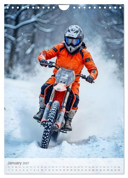 Produktbild: Born to Jump - Extreme motocross with adrenaline and dust (Wall Calendar 2027 DIN A4 portrait), CALVENDO 12 Month Wall Calendar