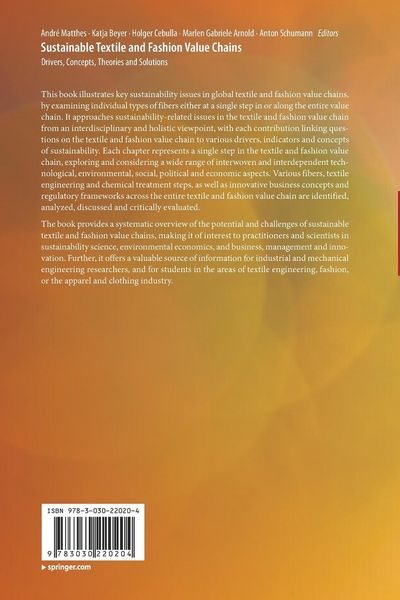 Produktbild: Sustainable Textile and Fashion Value Chains