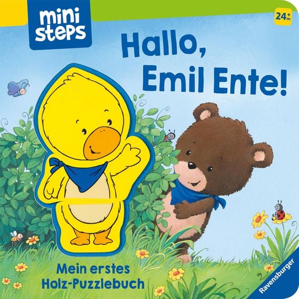 Produktbild: Ministeps: Hallo, Emil Ente! Mein erstes Holzpuzzle-Buch
