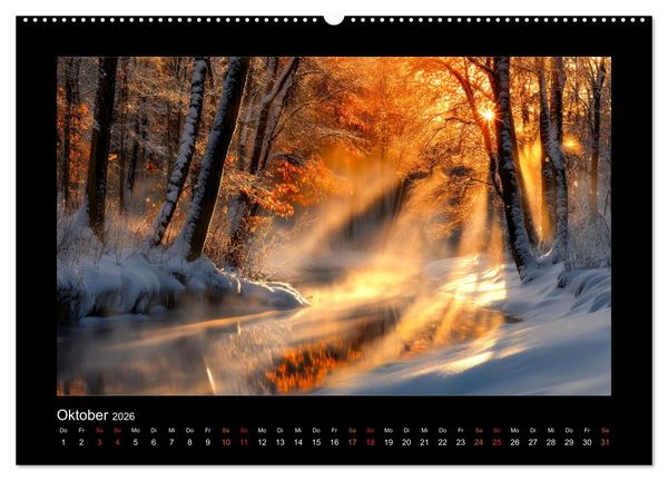 Produktbild: Geheimnisvolle Wildnis Deutschlands (Wandkalender 2026 DIN A2 quer), CALVENDO Monatskalender