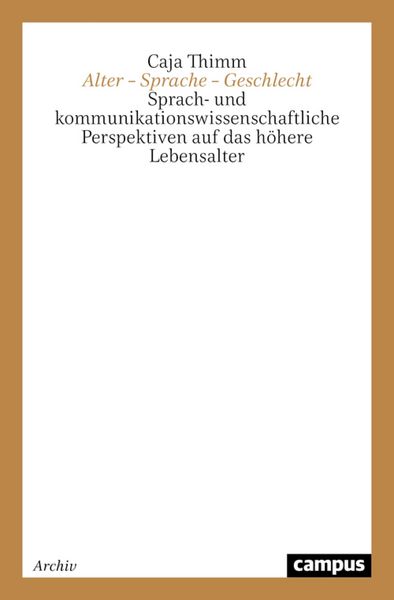 Produktbild: Alter - Sprache - Geschlecht