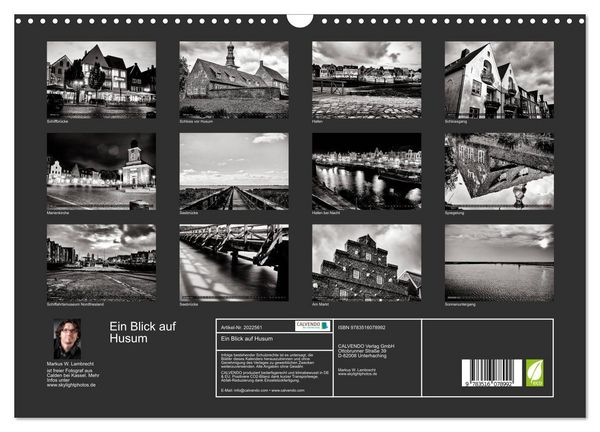 Produktbild: Ein Blick auf Husum (Wandkalender 2026 DIN A3 quer), CALVENDO Monatskalender