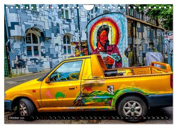 Produktbild: Street art D&uuml;sseldorf Michael Jaster (Wandkalender 2026 DIN A4 quer), CALVENDO Monatskalender