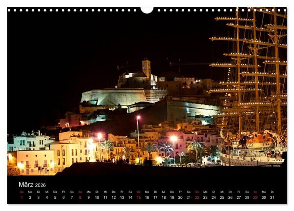 Produktbild: Ibiza by night (Wandkalender 2026 DIN A3 quer), CALVENDO Monatskalender