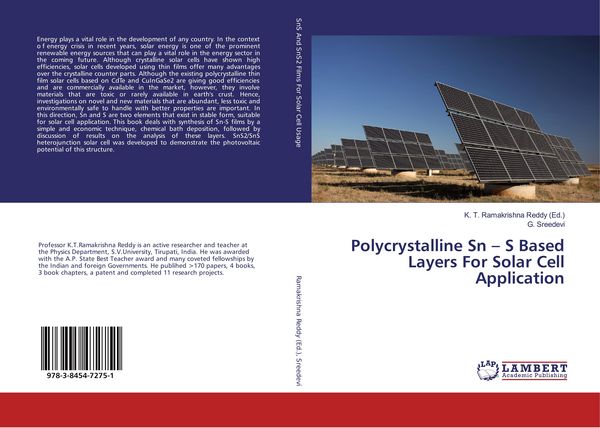 Produktbild: Polycrystalline Sn - S Based Layers For Solar Cell Application