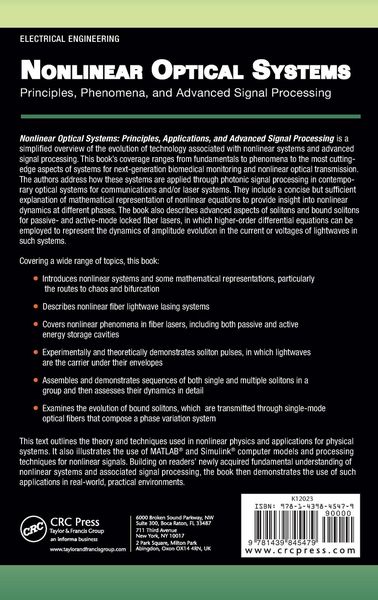 Produktbild: Nonlinear Optical Systems