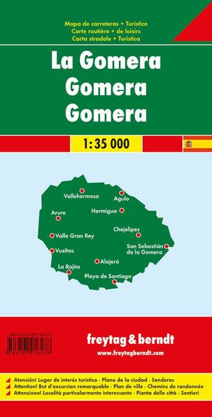 Produktbild: freytag & berndt Stra&szlig;enkarte Gomera 1:35.000