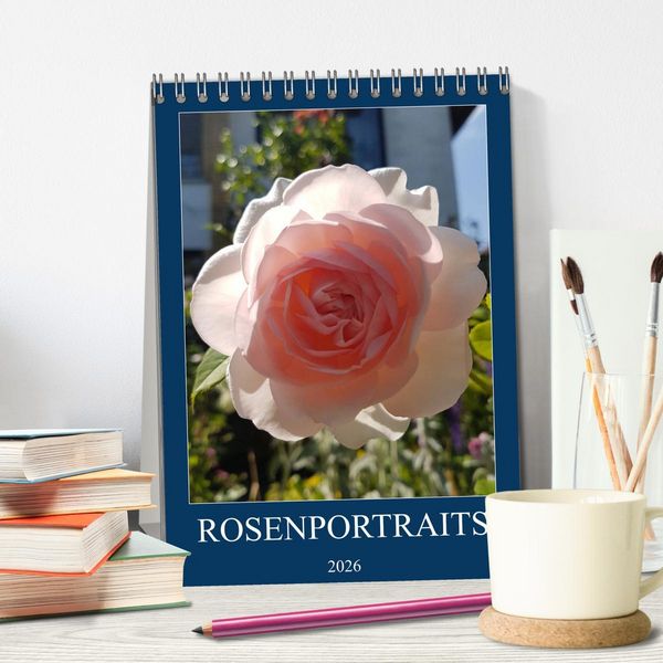 Produktbild: Rosenportr&auml;ts (Tischkalender 2026 DIN A5 hoch), CALVENDO Monatskalender