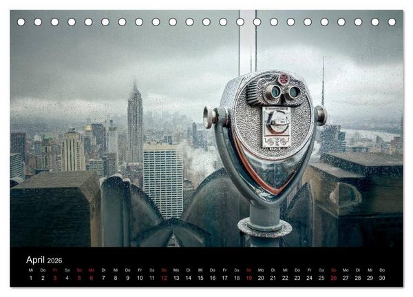 Produktbild: Perspektiven einer Weltstadt - New York (Tischkalender 2026 DIN A5 quer), CALVENDO Monatskalender