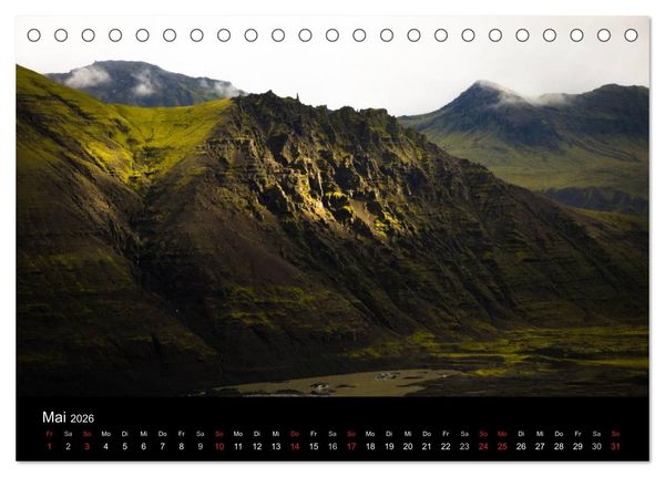 Produktbild: Island (Tischkalender 2026 DIN A5 quer), CALVENDO Monatskalender