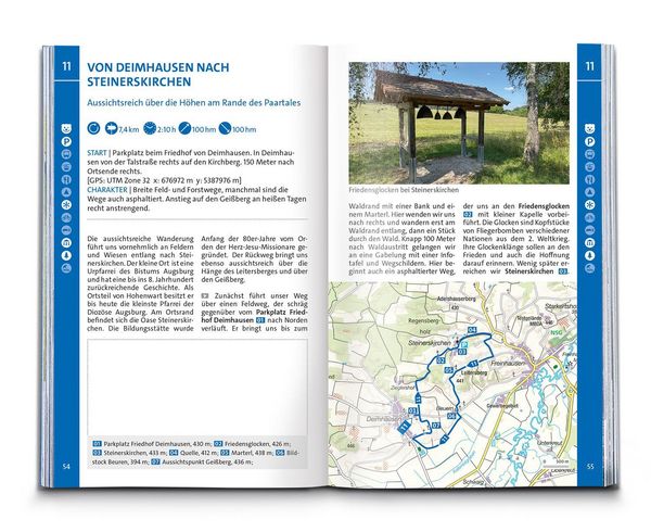 Produktbild: KOMPASS Wanderf&uuml;hrer Hallertau, Donaumoos, Spargelland, Hopfenland, 55 Touren mit Extra-Tourenkarte