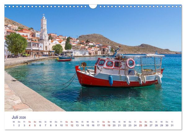 Produktbild: Insel Chalki (Wandkalender 2026 DIN A3 quer), CALVENDO Monatskalender