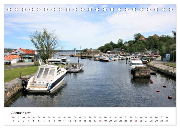 Produktbild: S&uuml;dnorwegen - von Kristiansand bis Stavanger (Tischkalender 2026 DIN A5 quer), CALVENDO Monatskalender