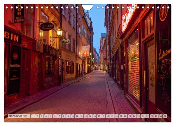 Produktbild: Stockholm an Mittsommer (Wandkalender 2026 DIN A4 quer), CALVENDO Monatskalender