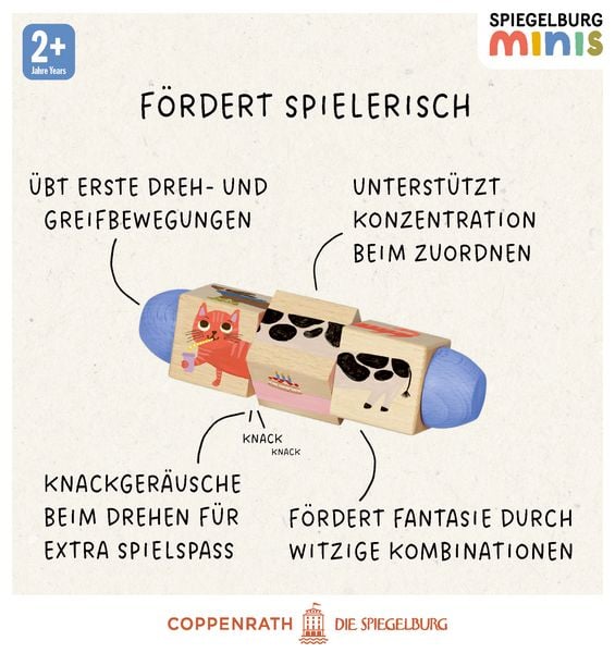 Produktbild: Holz-Dreh-Puzzle / Spiegelburg minis