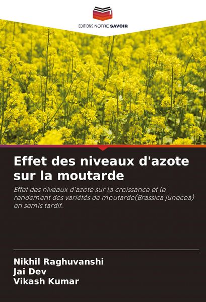 Produktbild: Effet des niveaux d'azote sur la moutarde
