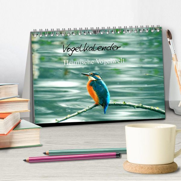 Produktbild: Vogelkalender (Tischkalender 2026 DIN A5 quer), CALVENDO Monatskalender