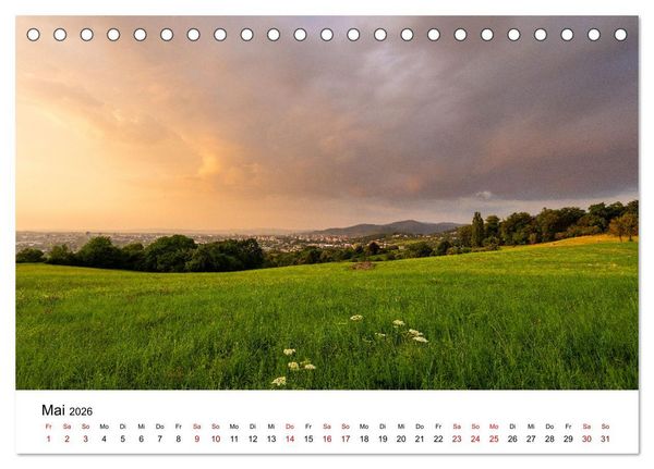 Produktbild: Freiburg, Drumherum (Tischkalender 2026 DIN A5 quer), CALVENDO Monatskalender