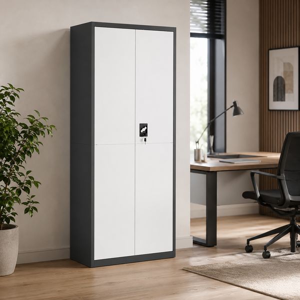 Produktbild: Stahl Schuhschrank Malivo 80 x 180 x 40 cm