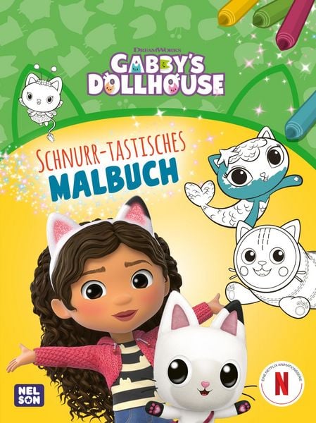 Produktbild: Gabby's Dollhouse: Schnurr-tastisches Malbuch