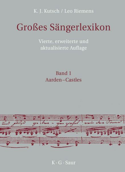 Produktbild: Gro&szlig;es S&auml;ngerlexikon