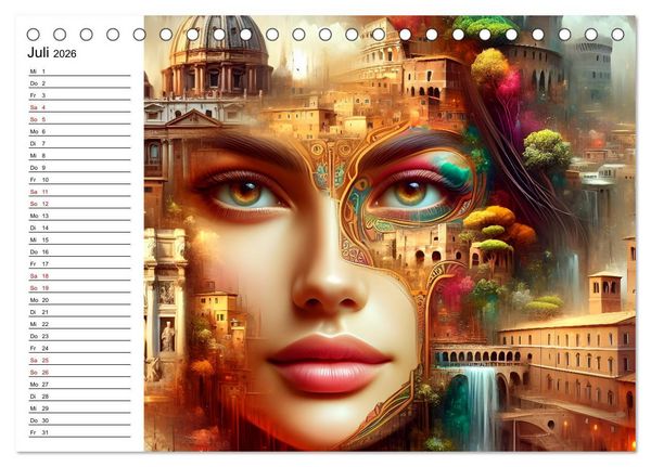 Produktbild: Metropolengesichter (Tischkalender 2026 DIN A5 quer), CALVENDO Monatskalender